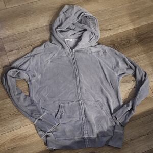 Madewell Gray Zip-Up Hoodie